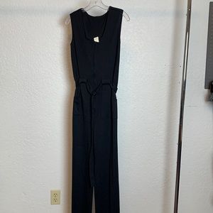 Vintage black jumpsuit 70’s bell bottom flare size 12